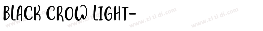 Black crow Light字体转换